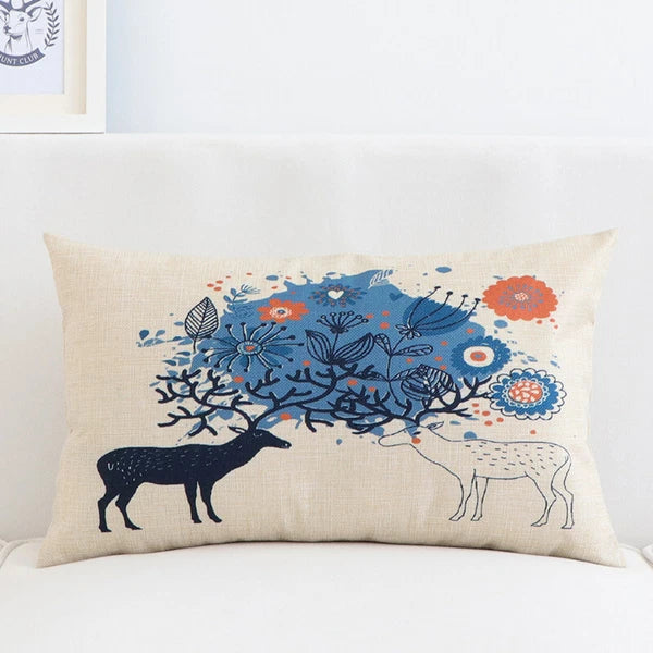 10Pcs 8"x16" Blank Sublimation Linen Pillow Case Home Sofa Waist Cushion Cover