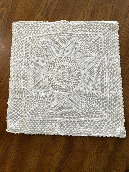 Throw Pillow Cover Vintage Handmade Crochet Cotton Cushion Case Sofa Bed Decor