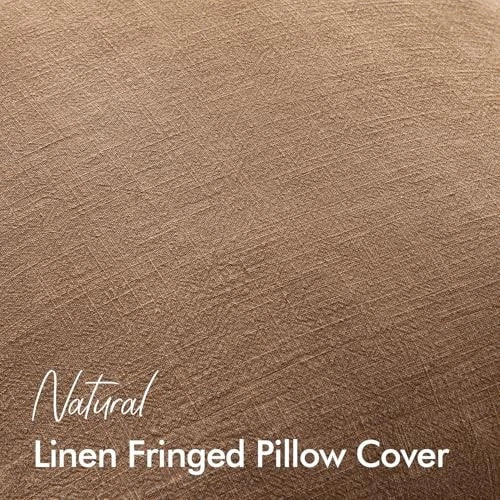 Set of 2 Decorative Throw Pillow Covers 20×20 Inch 20" x 20" (Pack of 2) Brown