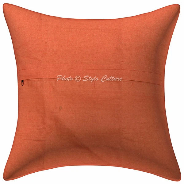 Handmade Kantha Sofa Cushion Cover Indian Kantha Pillow Case Decor 16" Throw