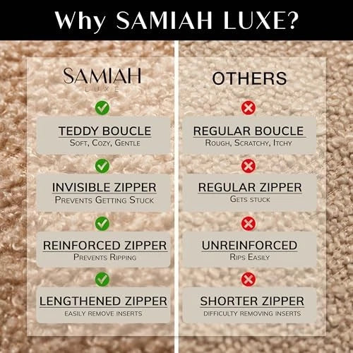 Blue Teddy Boucle Pillow Covers 20x20 2pcs for Home Living Room Decor, Sherpa