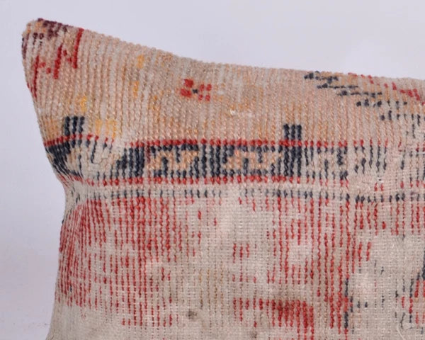 Hand Woven Kilim Rug Pillow Case 10x20 Vintage Handmade Jute Throw Cushion Cover