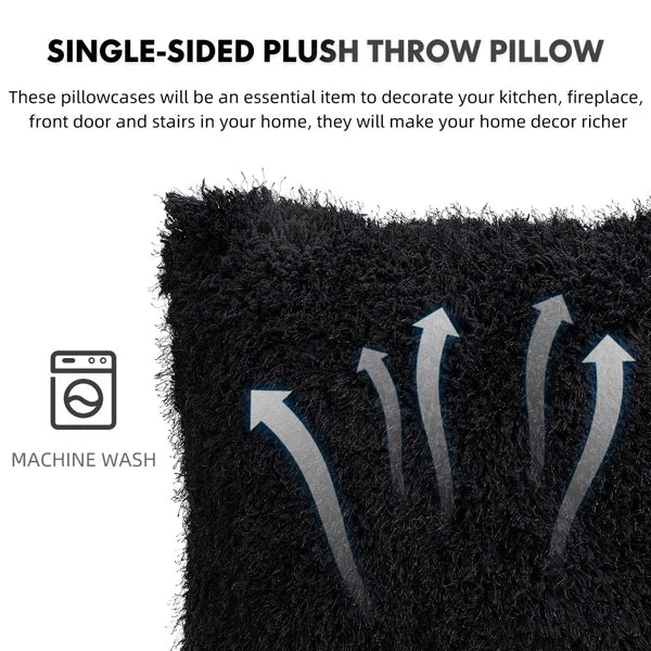 2 Pcs Plush Throw Pillowcase Sofa Bed Cushion Cover Halloween Covers