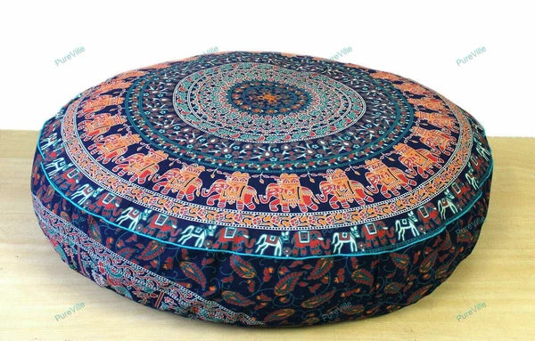Indian Mandala Handwoven Pillow Cases Floor Home Sofa Art Car Boho Cushion Cover