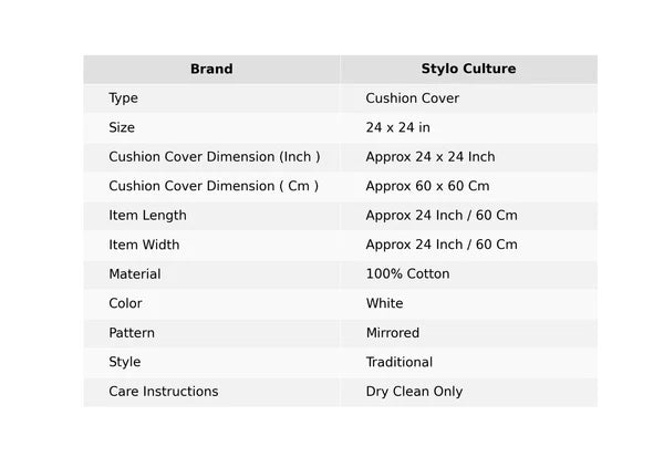 Pillow Cover Handcrafted Boho Embroidered Decor Car Sofa Cushion Case 24 x 24 in