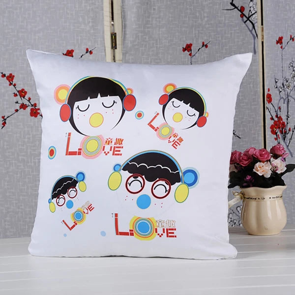 10Pcs 20" Sublimation Blank Pillow Case Home Sofa Car Decor Throw Cushion Cover