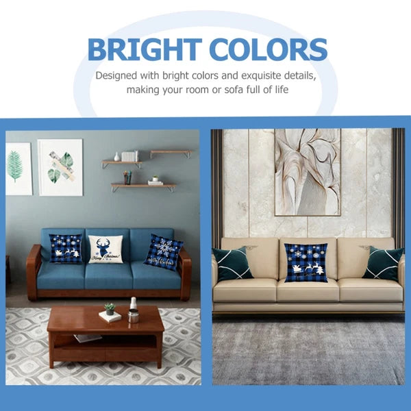 4 Pcs Pillow Case Boho Cushion Cover Man Couch Covers Throw Pillows