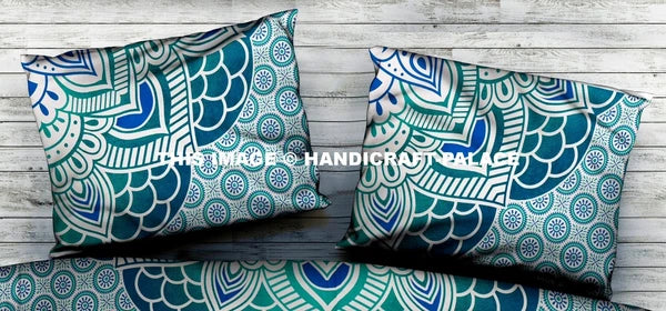 Indian Sofa Bed Cushion Cover Home Decor Bohemian Mandala Cotton Pillow Cover