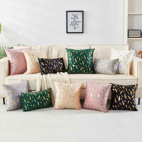 Pack of 2 Decorative Throw Pillow Covers 12x20 Inch for Couch Bed Sofa,