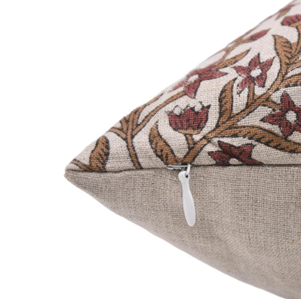 Handmade Pure Linen Fabric 24X24 Throw Zipper Pillowcase Cushion Cover for So...