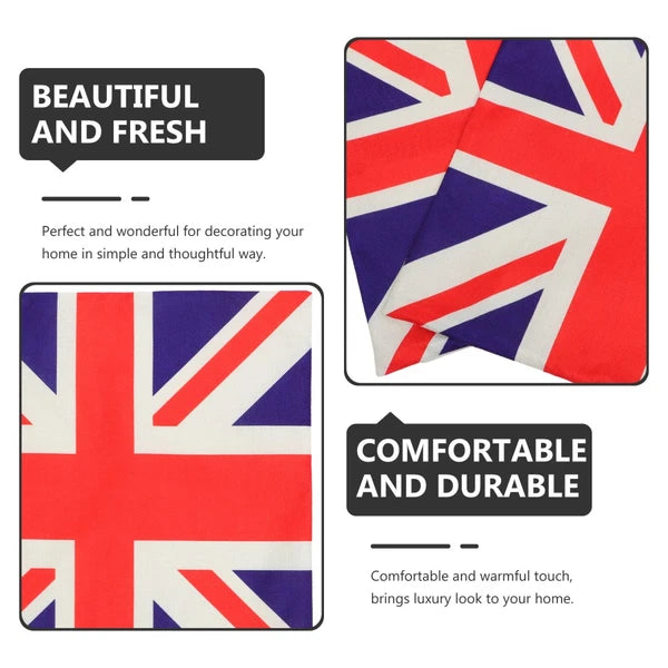 2 Pcs Cushion Cover Office Fabric Pillowcase Sofa Couch Bed Pillowcases