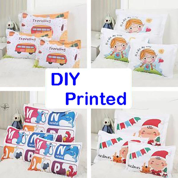 10Pcs 50x75cm White Sublimation Blank Pillow Case Cushion Cover Home Sofa Decor