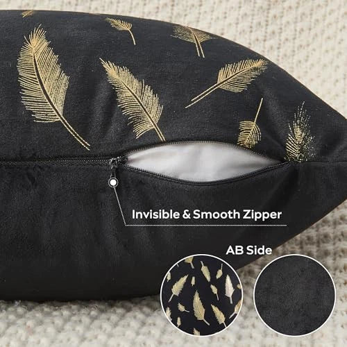 Pack of 2 Decorative Throw Pillow Covers 12x20 Inch for Couch Bed Sofa,