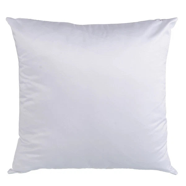 10Pcs 18" White Sublimation Blank Pillow Case Cushion Cover Car Home Sofa Decor