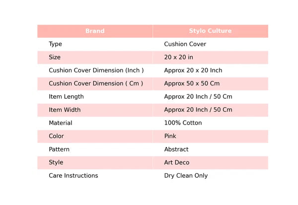 Decorative Home Decor 20 x 20 in Boho Cushion Cover Vintage Bohemian Pillow Case