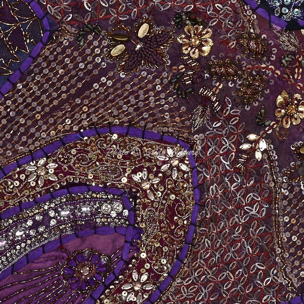 New Home Decor Boho Beaded 16 x 16 in Pillow Cover Case Handwoven Cushion Room