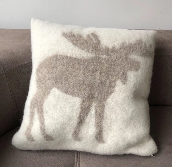 Pillow Cushion 100% Wool Cover Anti-allergic 16x16" Decorative Bed Couch Sofa EL