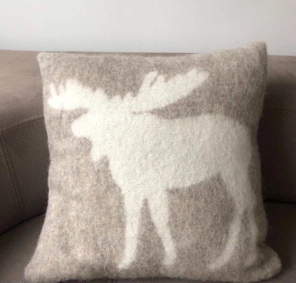 Pillow Cushion 100% Wool Cover Anti-allergic 16x16" Decorative Bed Couch Sofa EL