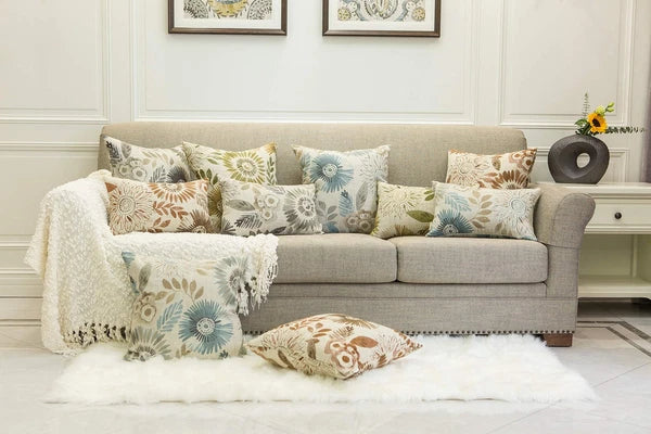 Pack of 2 Decorative Throw Pillows Cases Cushion Cover for Sofa Couch Bed,Sun...