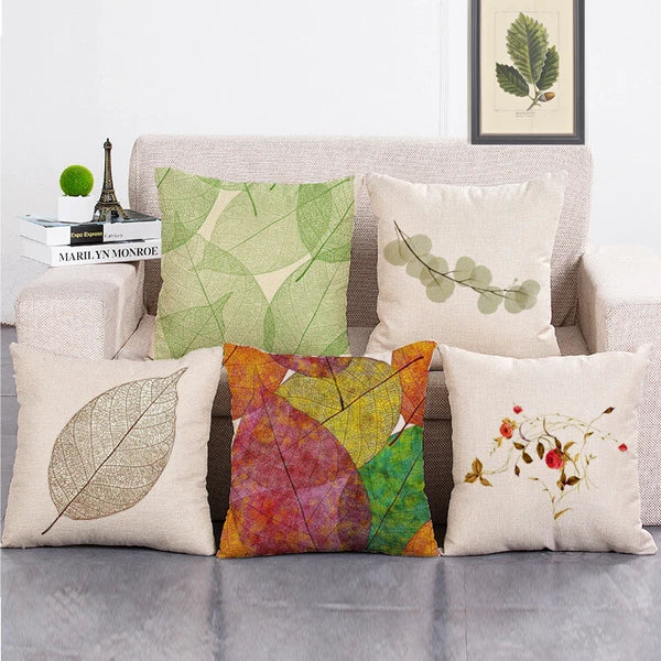 4Pcs 18" Linen Sublimation Blank Pillow Case Throw Cushion Cover Home Sofa Decor