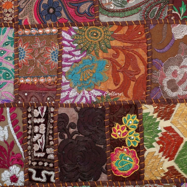 Handwoven Home Decor Cushion Indian Vintage Throw Pillow Cover Case Meditation