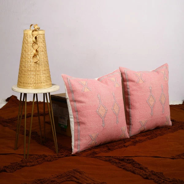 Pink Moroccan Kilim Sabra pillow cover set of 2 cushion cover for Home decor