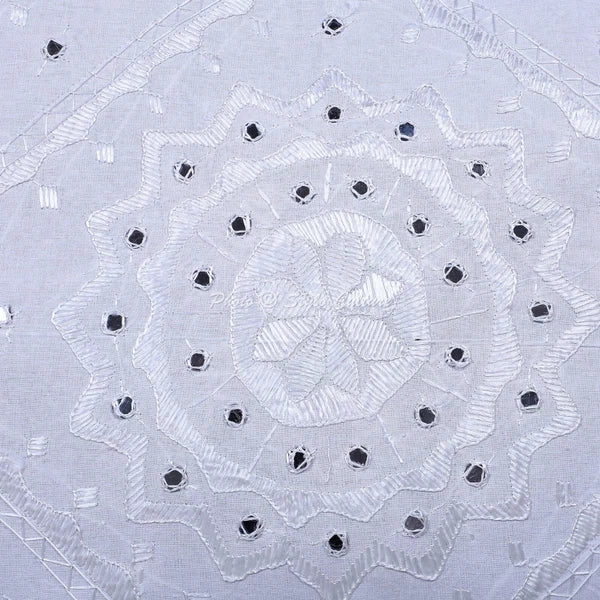 Cushion Cover Handmade Ethnic Embroidered 24 x 24 in Hippie Sofa Car Pillow Case