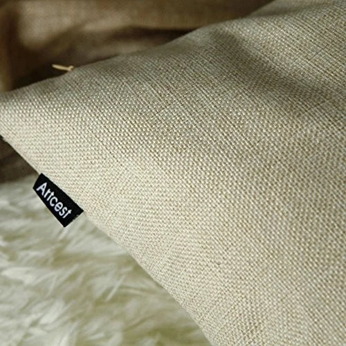 Set of 2, Decorative Linen Bed Throw Pillow Case, Sofa Durable Modern