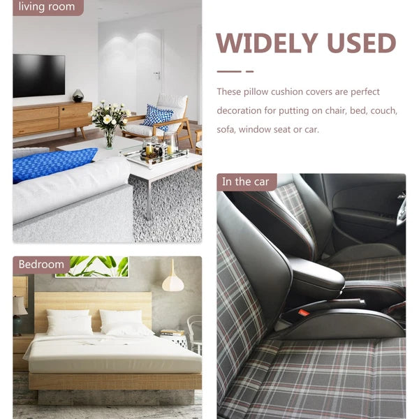 4 Pcs Pillowcase Decoration Office Wear-resistant Sofa Bed Cushion Cover