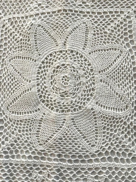 Throw Pillow Cover Vintage Handmade Crochet Cotton Cushion Case Sofa Bed Decor