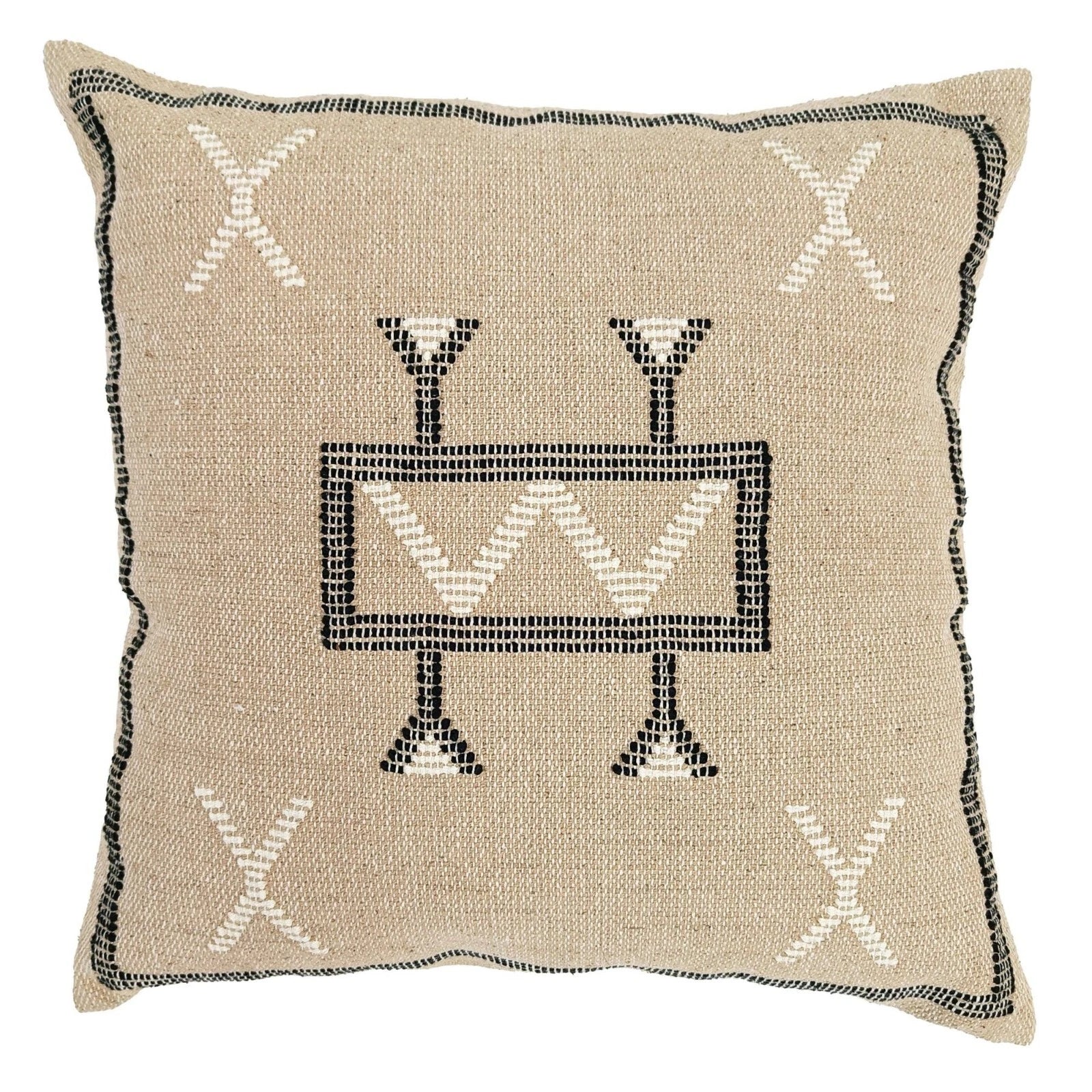 Elegant handwoven Sabra pillow cover Cotton cushion cover for sofa decor