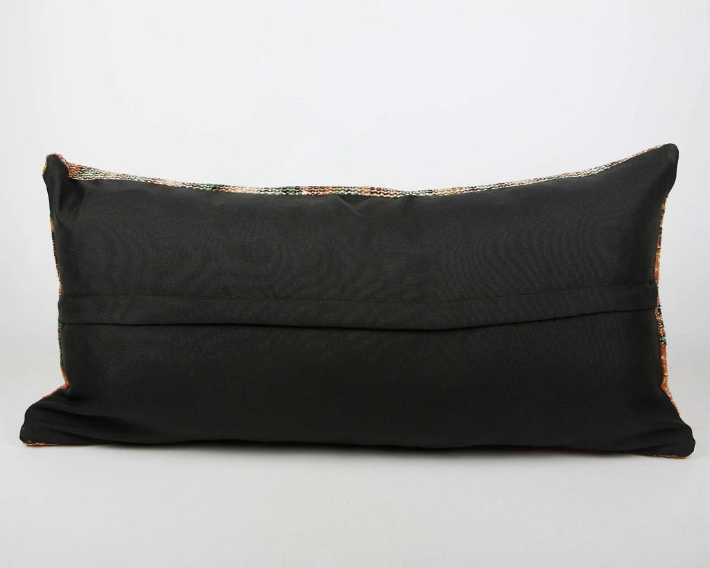 Anatolian Turkish Kilim Pillow, 16x32 Pillow Case, Decorative Pillow Cushion