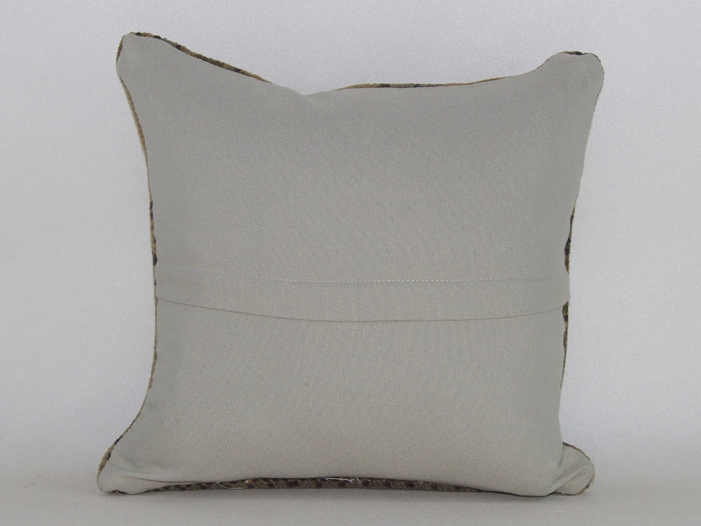 Wool Jute Cushion Cover Throw Indian Vintage Cushions Handmade Kilim Pillowcase