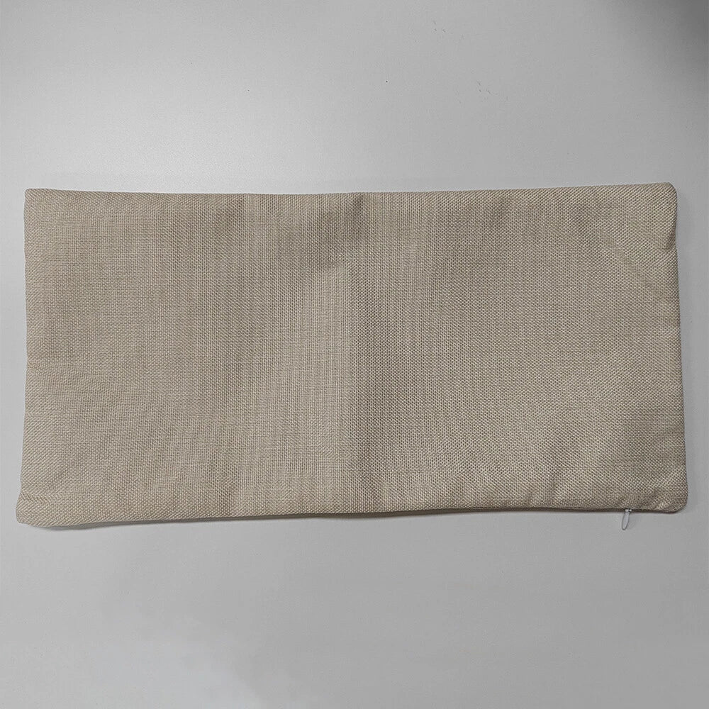 10Pcs 8"x16" Blank Sublimation Linen Pillow Case Home Sofa Waist Cushion Cover