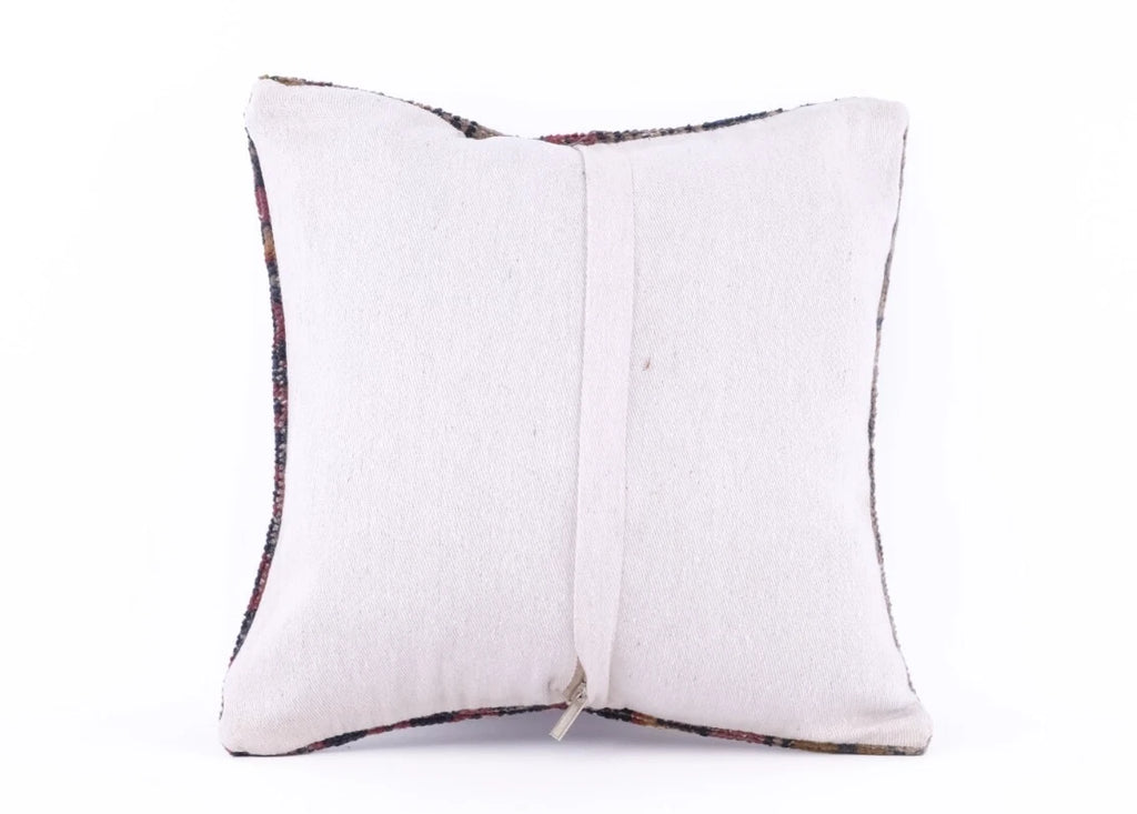 16''x16'' Turkish Kilim Pillow Cover Sofa Rug Decorative Handmade Cushion Cover