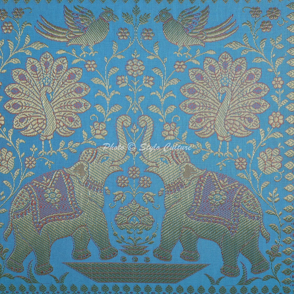 Boho Bohemian Cushion Cover Brocade Jacquard Elephant Decor Pillow Cover Case
