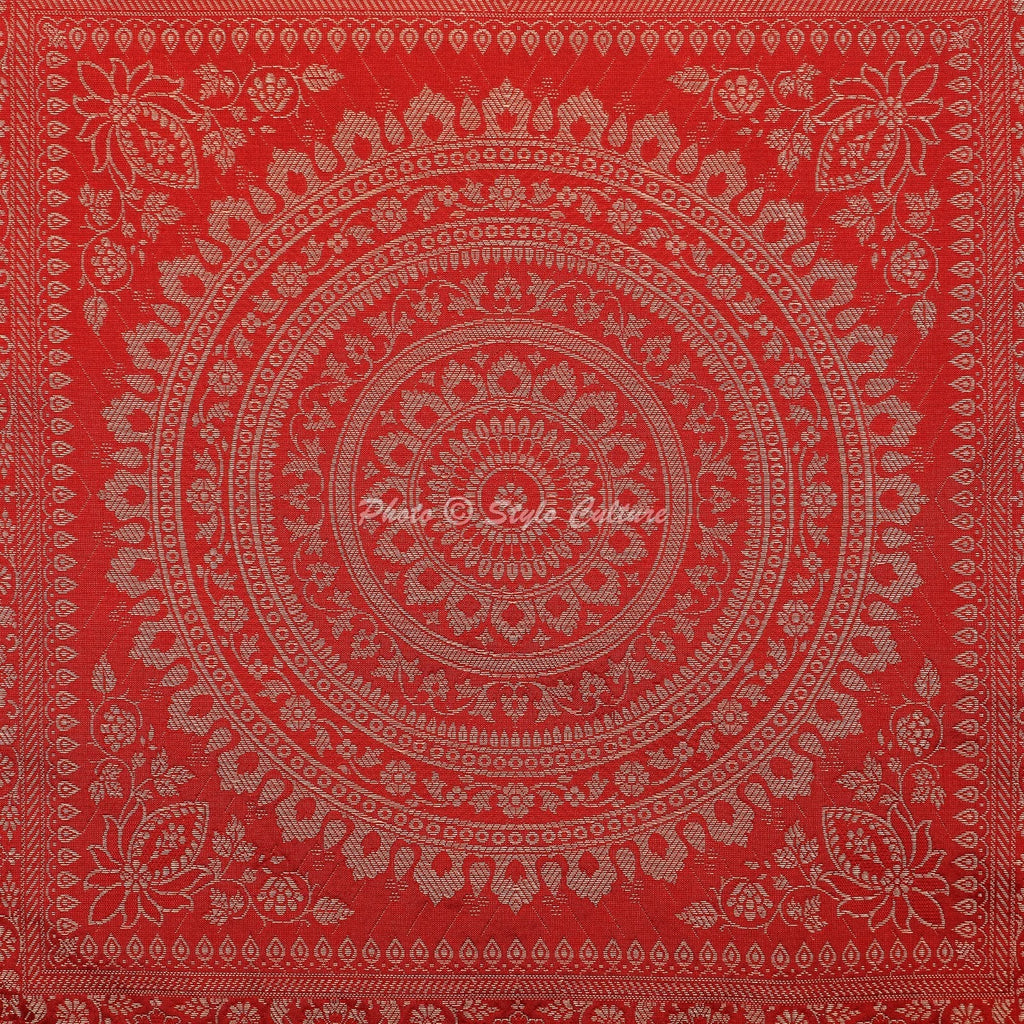 Cushion Cover Pillow Case Brocade Jacquard Bohemian Traditional Throw Decor Yoga