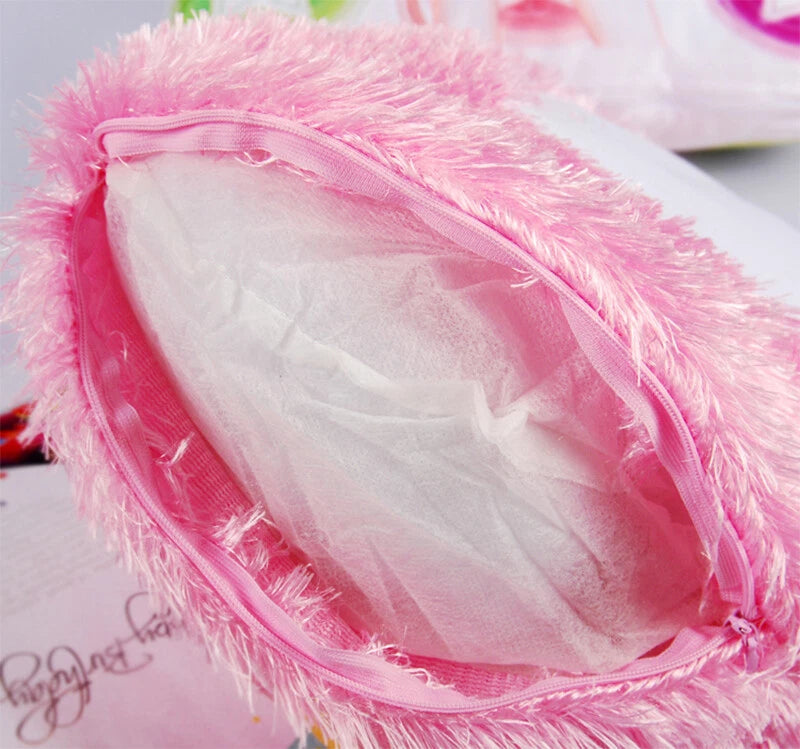 Clearance Sale - White Sublimation Fluffy Plush Pillow Cases Throw Cushion Cover