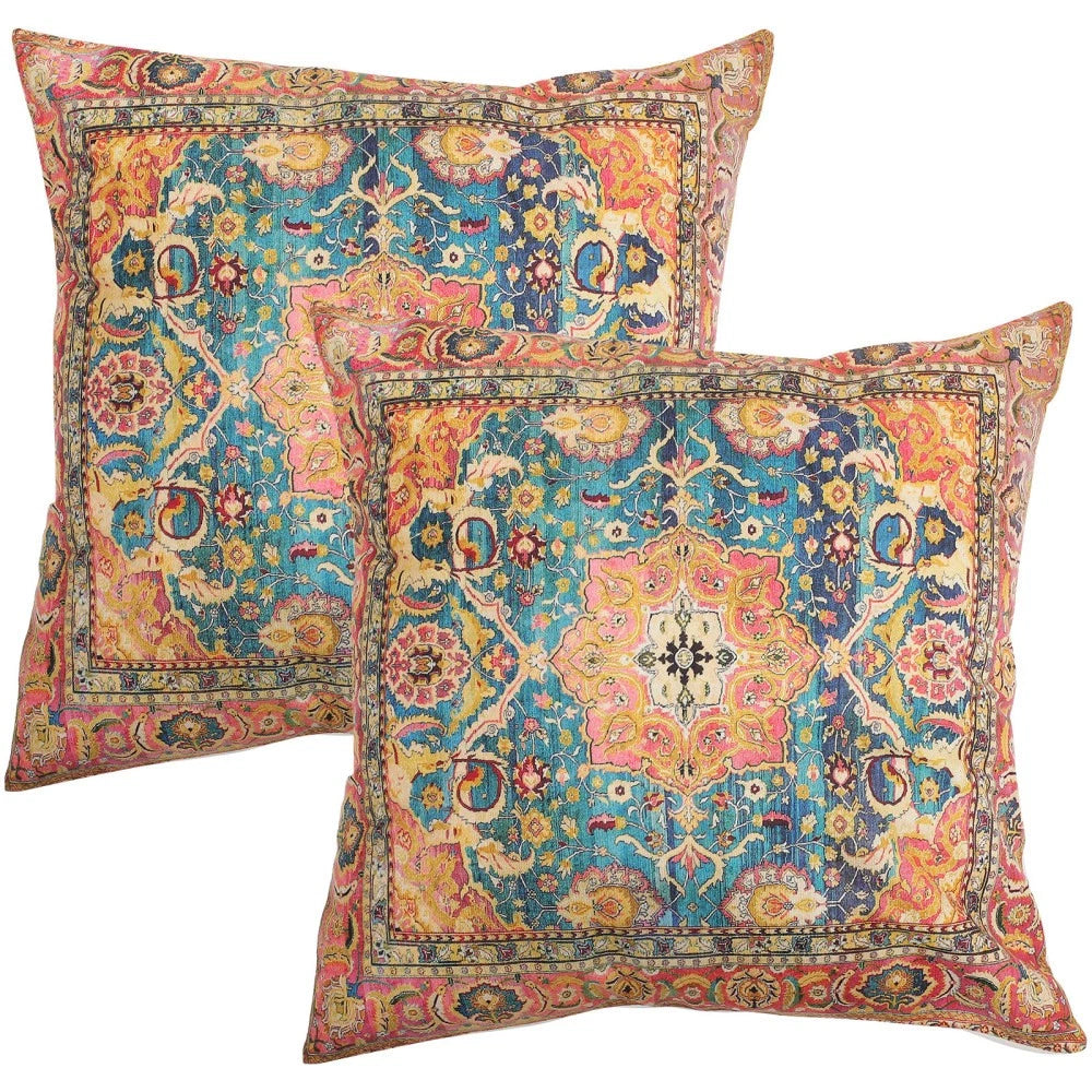 2 Pcs Pillow Case Home Throw Cover Decorative Pillows Covers For Bed