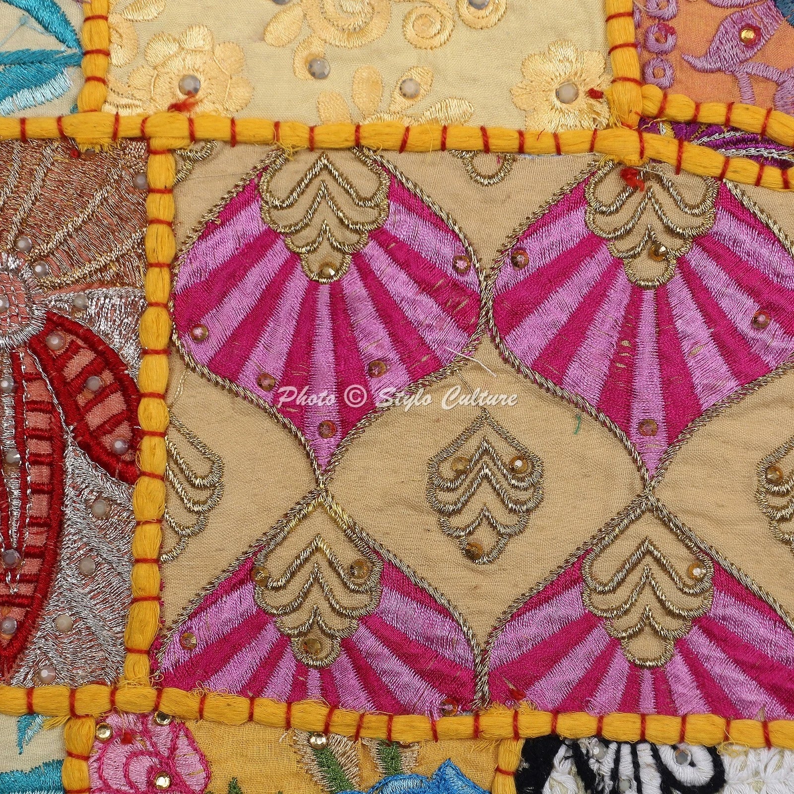 Boho Bohemian Cushion Cover Vintage Patchwork Throw Decor Pillow Cover Case