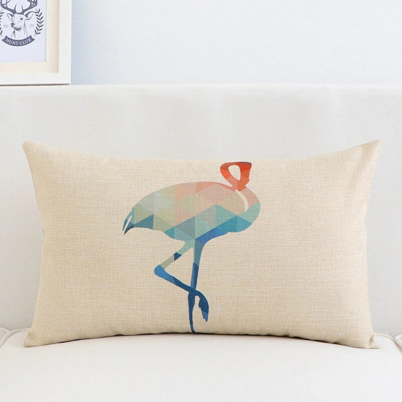 100Pcs 8"x16" Sublimation Blank Linen Pillow Case Sofa Car Waist Cushion Cover