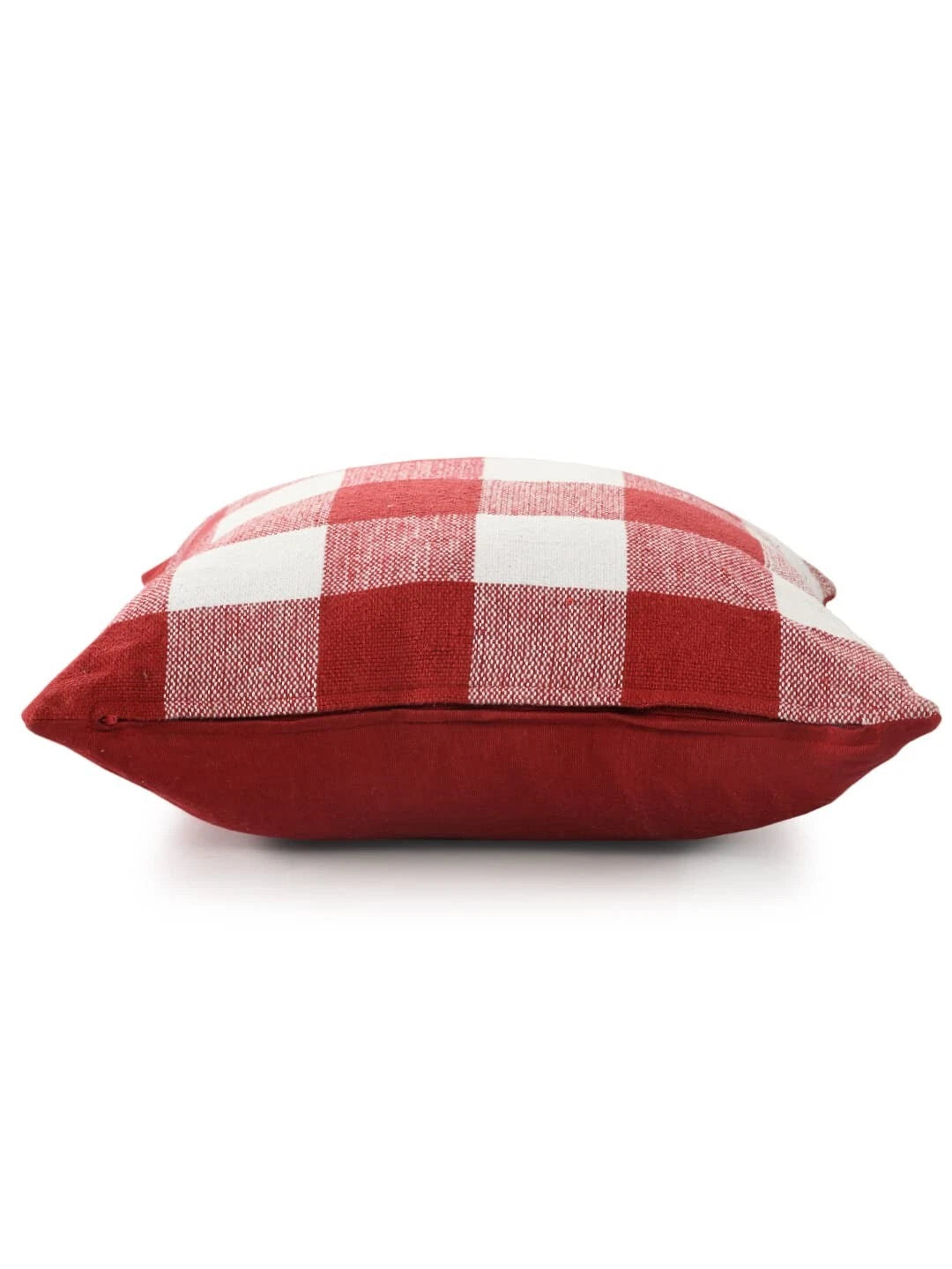 Indian Throw Cotton Check Cushion Cover For Sofa, Living Room Or Bed 18x18 inch