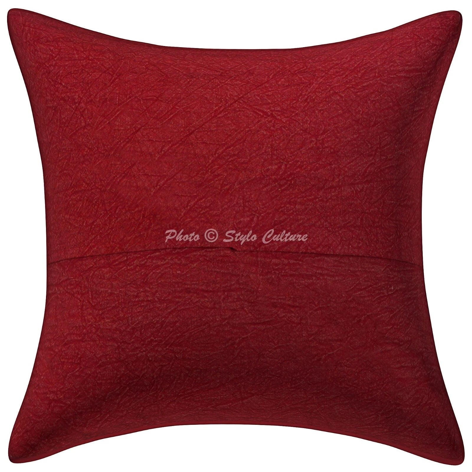 Pillow Cover Mirrored Embroidered Decor Car Sofa Cushion Case 16 x 16 in