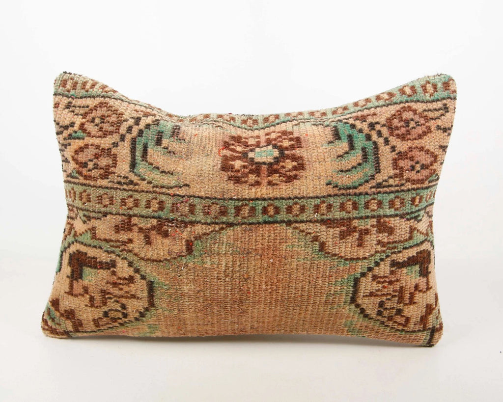 Hand Woven Kilim Rug Pillow Case 16x24 Vintage Handmade Jute Throw Cushion Cover