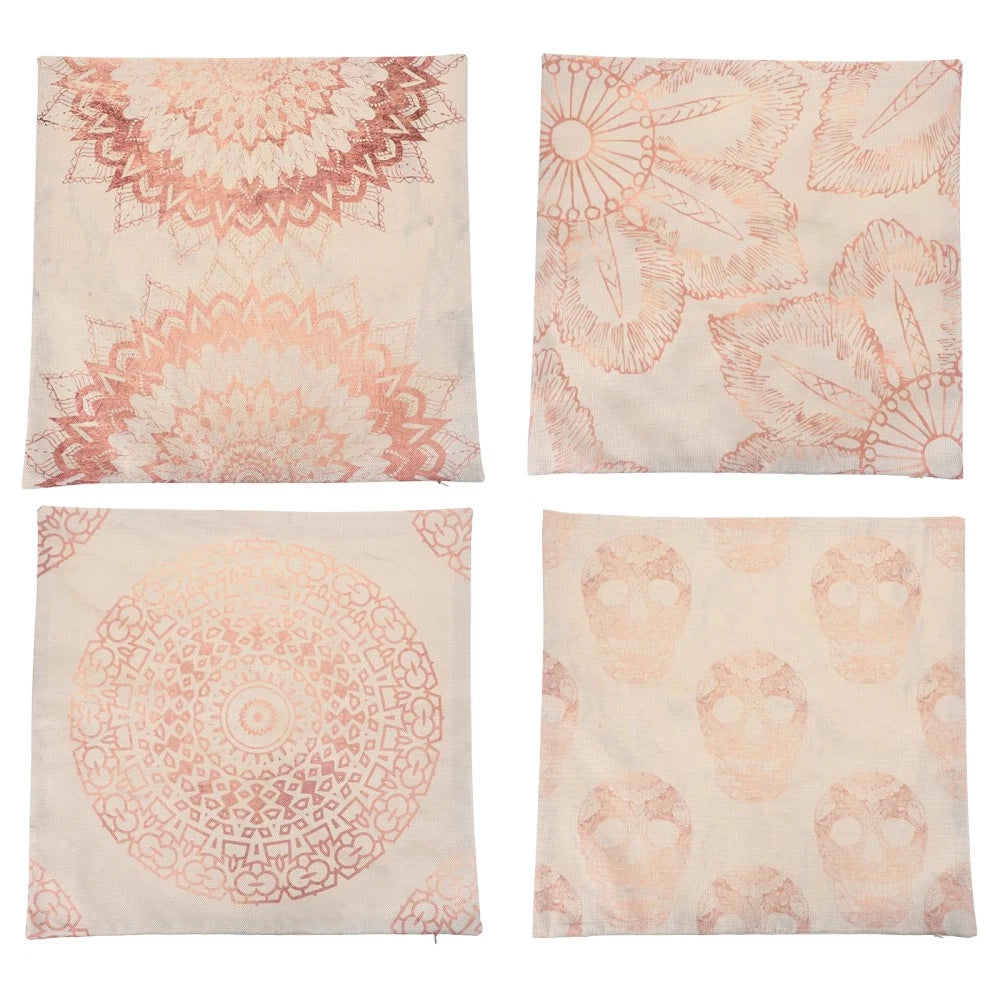 4 Pcs Pillowcase Decoration Office Wear-resistant Sofa Bed Cushion Cover