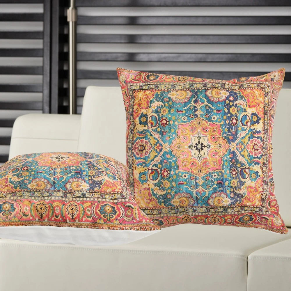 2 Pcs Pillow Case Home Throw Cover Decorative Pillows Covers For Bed