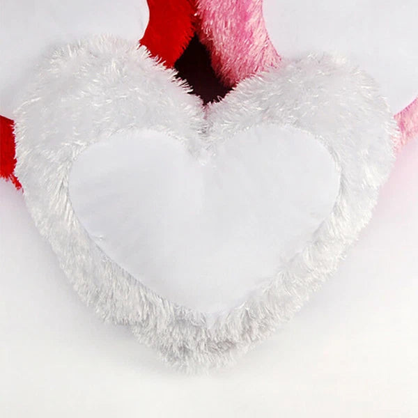 Clearance Sale - White Sublimation Fluffy Plush Pillow Cases Throw Cushion Cover