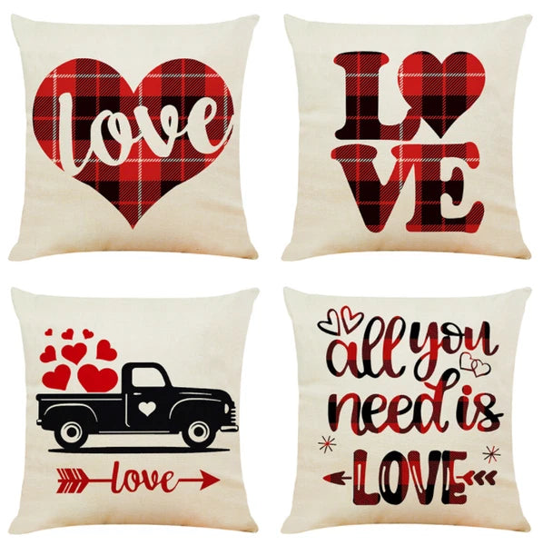 50Pcs Linen Sublimation Blank Pillow Case Throw Cushion Cover Sofa Car Bed Decor