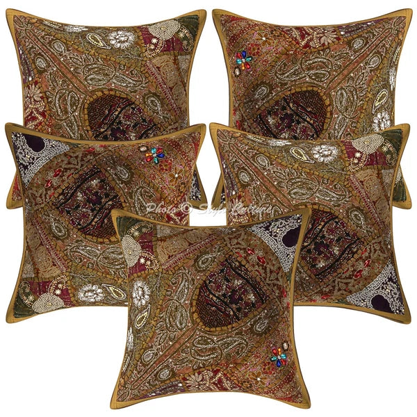 Beaded Cushion Cover Sequins Boho Boho Bohemian Car Pillow Cases For Home Decor