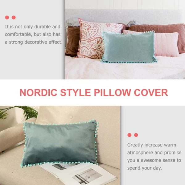 Plush Pillow Cover Sofa Pillow Cover Sofa Cushion Decoration